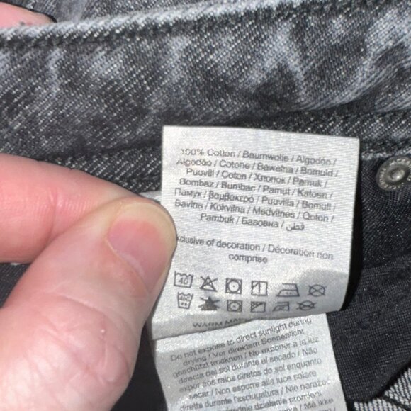 Jack & Jones JJIEddie JJOriginal Baggy Jeans - Black - 34Wx27L - Picture 8 of 15